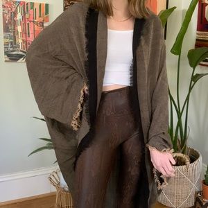 Free people scarf wrap cardigan